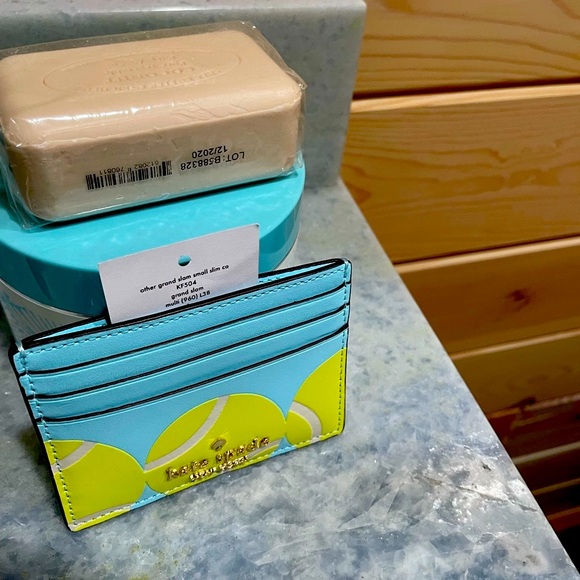 Kate Spade Grand Slam Tennis Small Slim Card Holder ~ NEW! - Picture 8 of 10